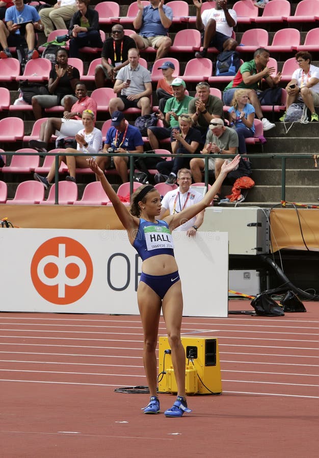 ANNA HALL USA, American Track and Field Athlete on Heptathlon Event in