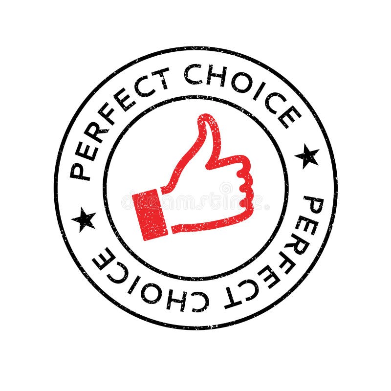 Tampon en caoutchouc bien choisi parfait image libre de droits Tampon en caoutchouc bien choisi parfait image libre de droits