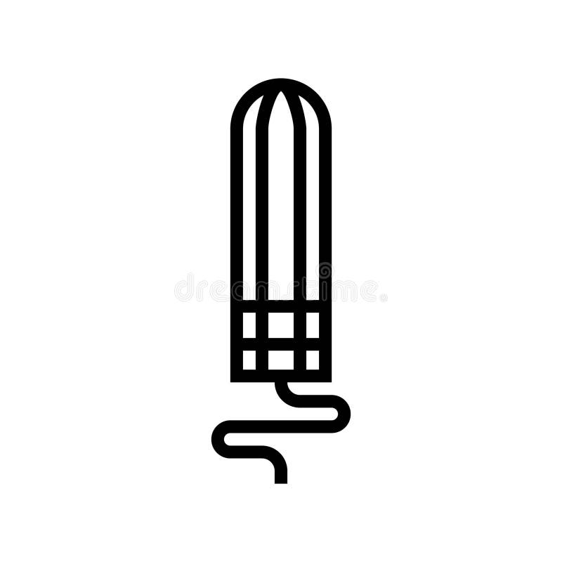 Tampons intimate care line icon vector illustration vector illustration