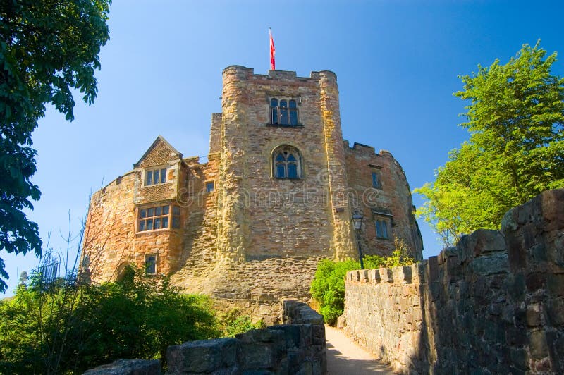 Tamworth castle in the summer sun