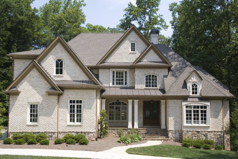 Tan Brick and Many Gables