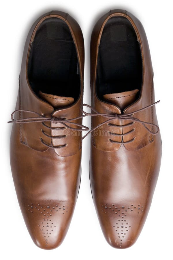 Tan schoenen van hierboven royalty-vrije stock afbeelding Tan schoenen van hierboven royalty-vrije stock afbeelding