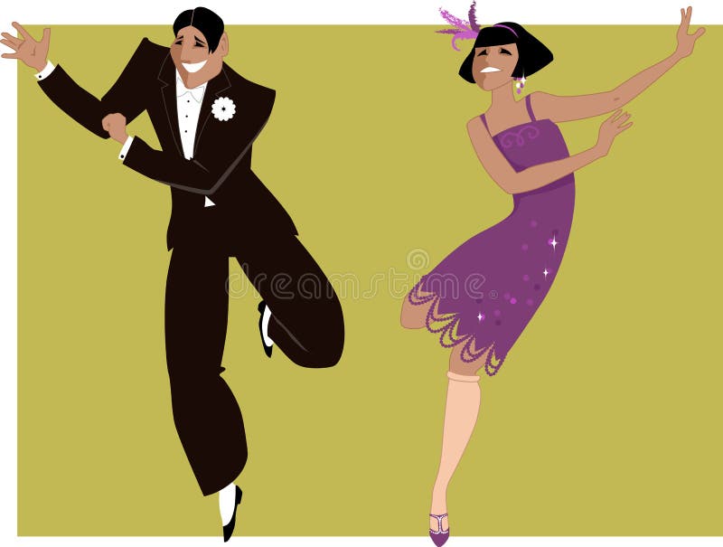 Tanczyć Charleston ilustracja wektor Tanczyć Charleston ilustracja wektor
