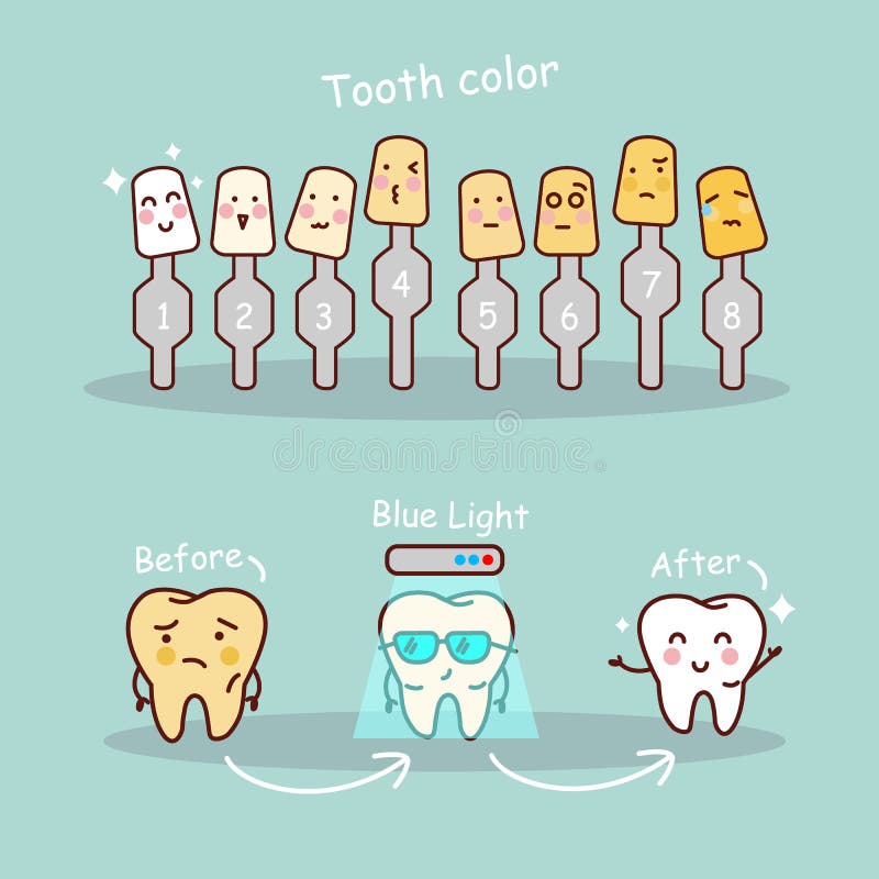 Tand met bleekmiddel vector illustratie