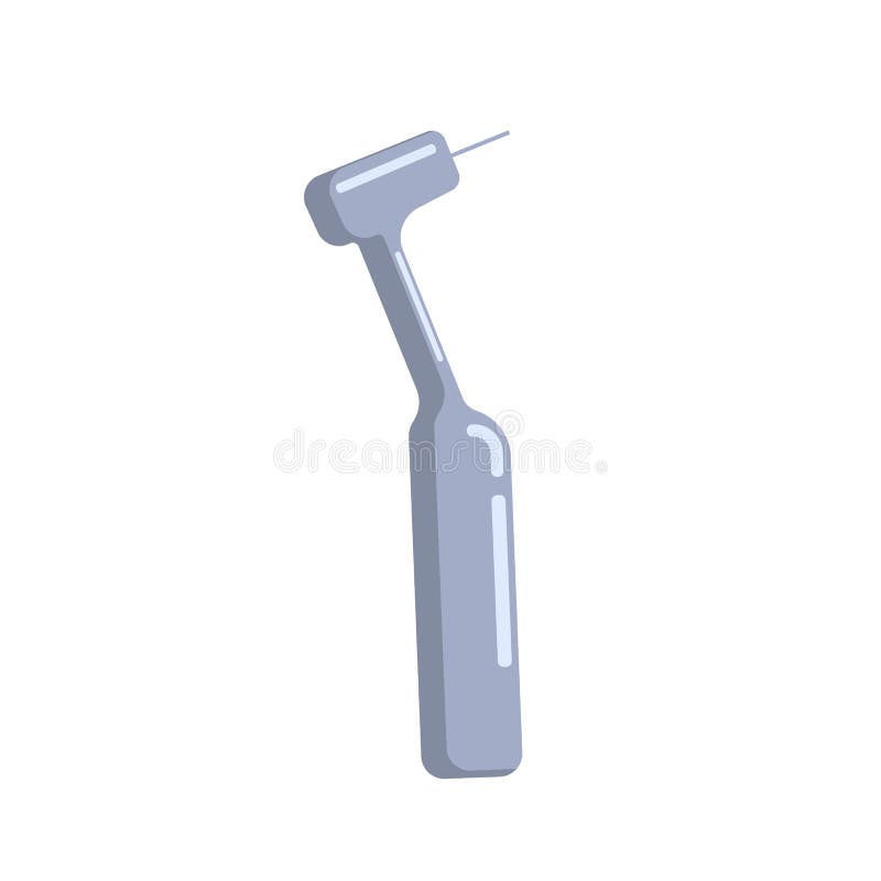 Tandboorflatpictogram Tandheelkundig en medisch instrument vector illustratie Tandboorflatpictogram Tandheelkundig en medisch instrument vector illustratie