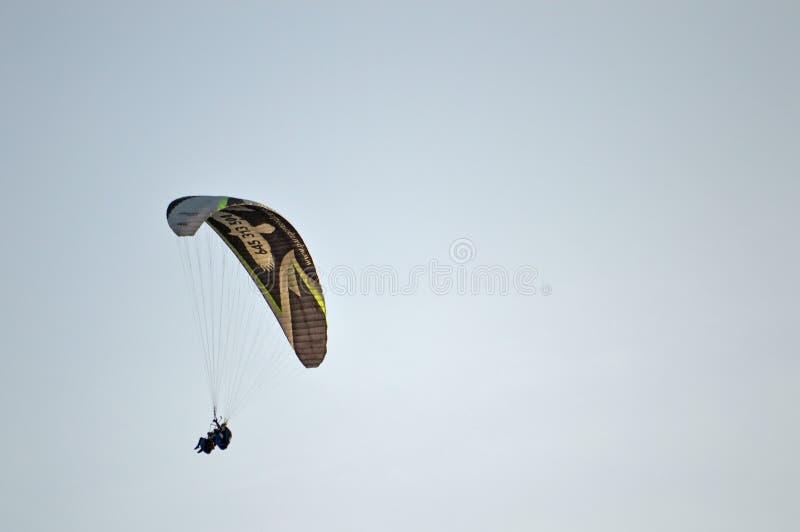 A Tandem Para-glider stock photography A Tandem Para-glider stock photography