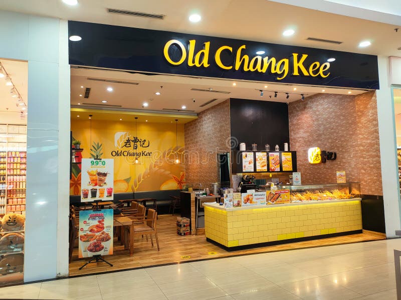 The Front View of the Korean Street Food Stand "Old Chang Kee
