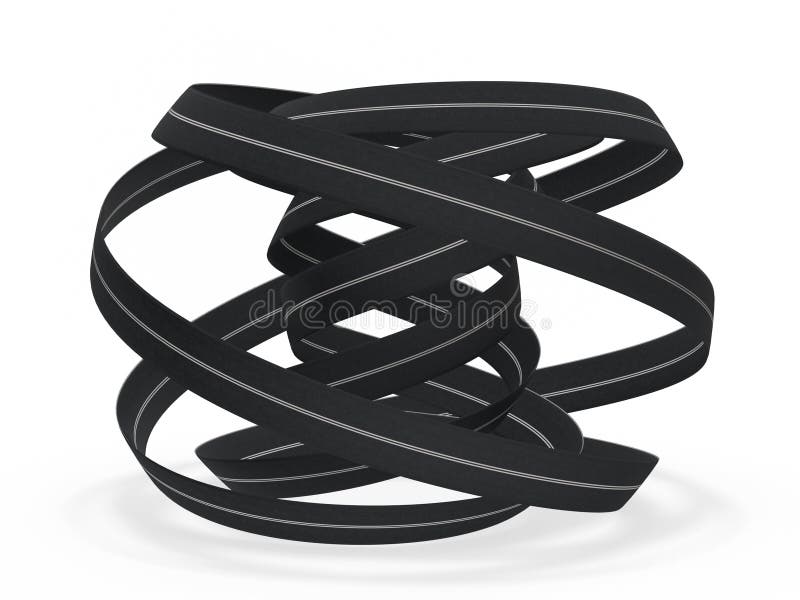 Tangled abstract road stock illustration Tangled abstract road stock illustration