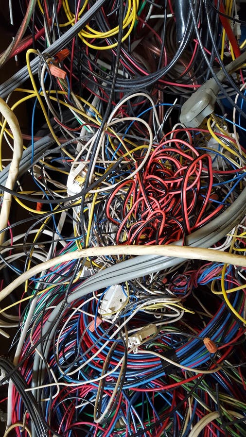 Tangled wires stock image Tangled wires stock image