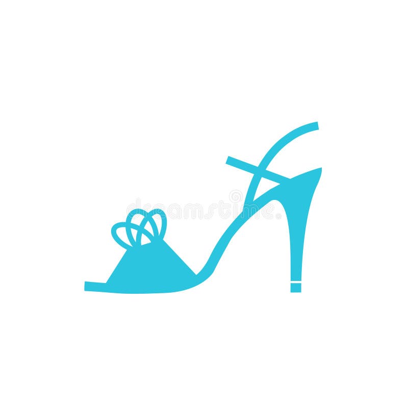 Tango dancing shoe icon. Isolated on white background. royalty free illustration