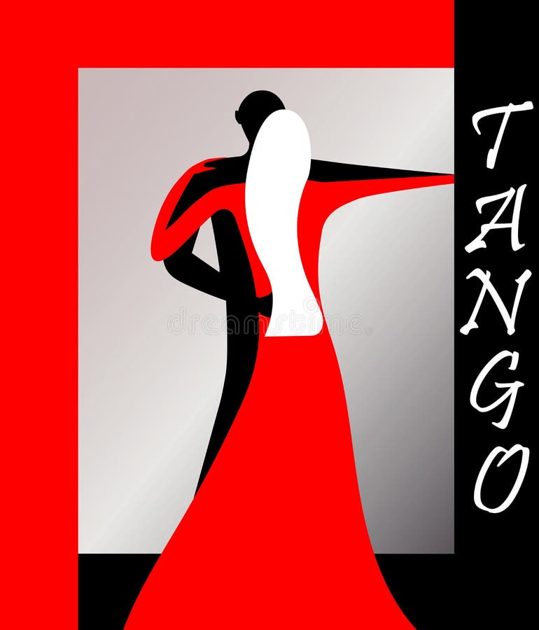Tangovektor EPS 8 stock illustrationer Tangovektor EPS 8 stock illustrationer