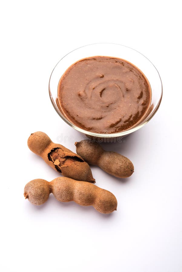 Tangy Tamarind Puree or Imli Paste Stock Photo Image of asia, fruit