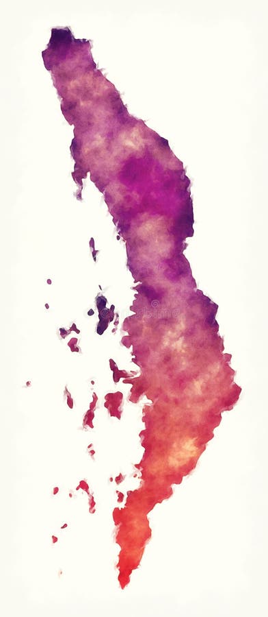 Tanintharyi-Regionskarte von Myanmar vor einem weißen Hintergrund vektor abbildung Tanintharyi-Regionskarte von Myanmar vor einem weißen Hintergrund vektor abbildung