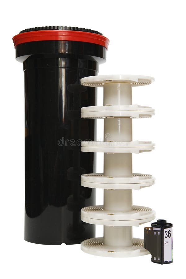 Tank for developing film royalty free stock images Tank for developing film royalty free stock images