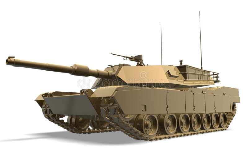 3d tank of war model isolated on white background. 3d tank of war model isolated on white background