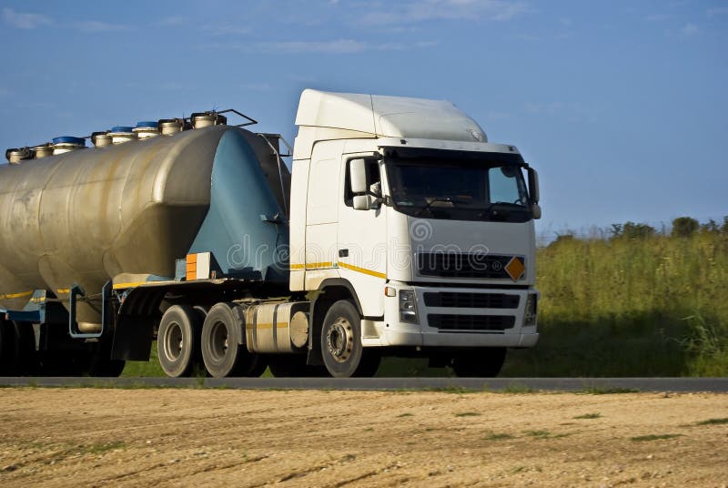 Tanker Transportation - Heavy Duty Hauling royalty free stock photography