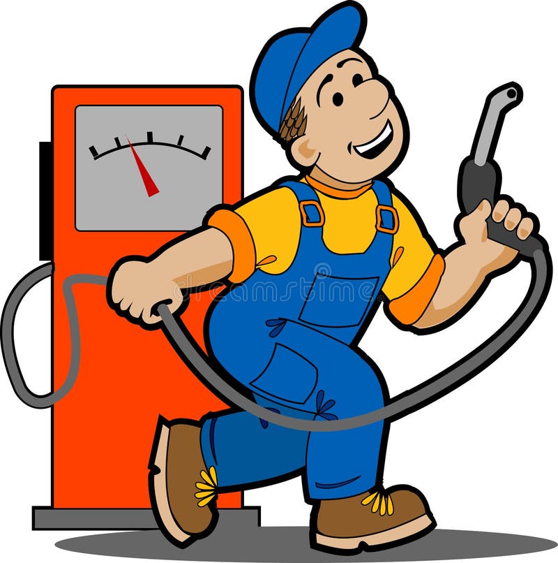 Tankstelle. vektor abbildung. Illustration von bedienung 16841548