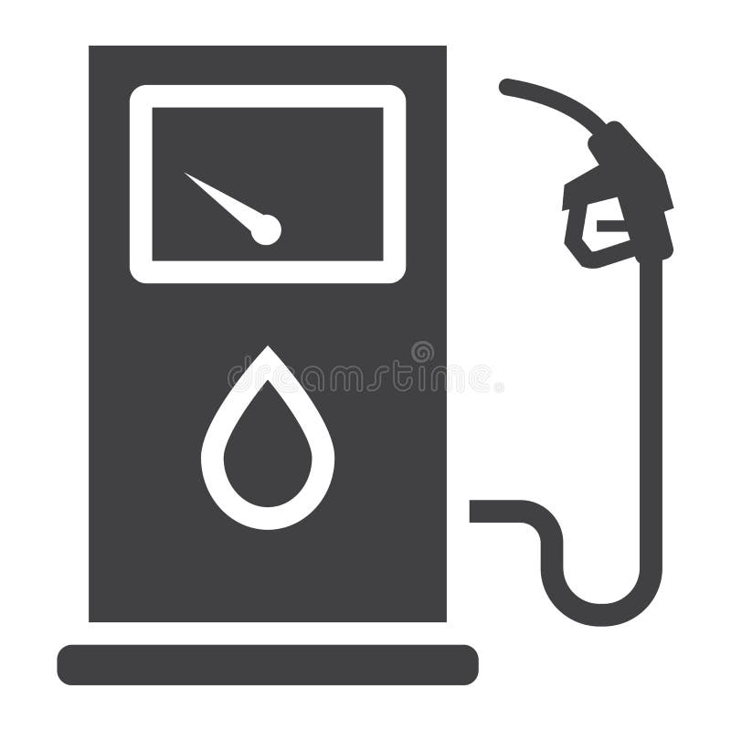 Gas station glyph icon, petrol and fuel, pump sign vector graphics, a solid pattern on a white background, eps 10. Gas station glyph icon, petrol and fuel, pump sign vector graphics, a solid pattern on a white background, eps 10.