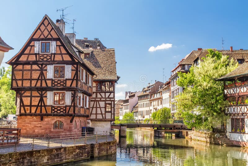 Tanneurs de Chambre, secteur de Petite France. Strasbourg photo libre de droits Tanneurs de Chambre, secteur de Petite France. Strasbourg photo libre de droits