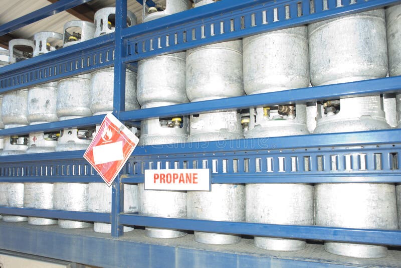 Tanques de propano imagens de stock