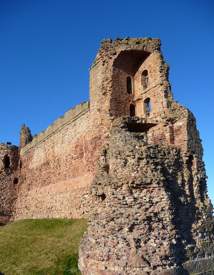 Tantallon Castle -curtain wall, Scot royalty free stock photos