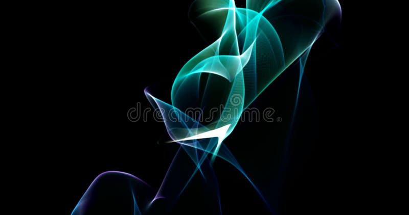 Tanzen beleuchtet Hintergrund-Intro-Klipp der Aurora-4k Partikel übertragenes im Blau
