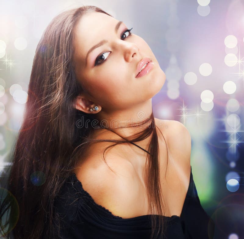 Tanzen-Disco-Mädchen stockbild Tanzen-Disco-Mädchen stockbild