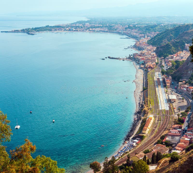 Taorminamening van omhooggaand, Sicilië royalty-vrije stock fotografie Taorminamening van omhooggaand, Sicilië royalty-vrije stock fotografie