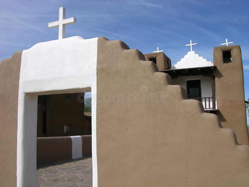 Taos Church stock photo. Image of mission, historic, spanish 11589844