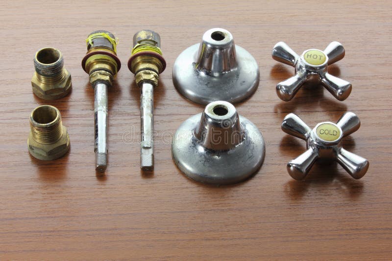 Tap Accessories stock photo. Image of wood, pair, plumbing 83969706