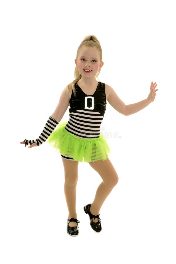 Tap Dancer Child in Jailhouse Costume Stock Image - Image of dancing, dancer:  35108825