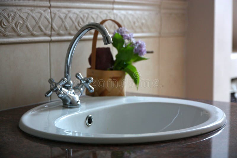 Tap in the luxury bathroom stock image. Image of bathroom 40759413