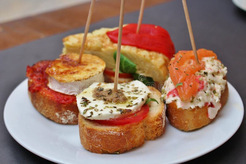 Tapas in Barcelona stock photo. Image of gotic, drac 97979390