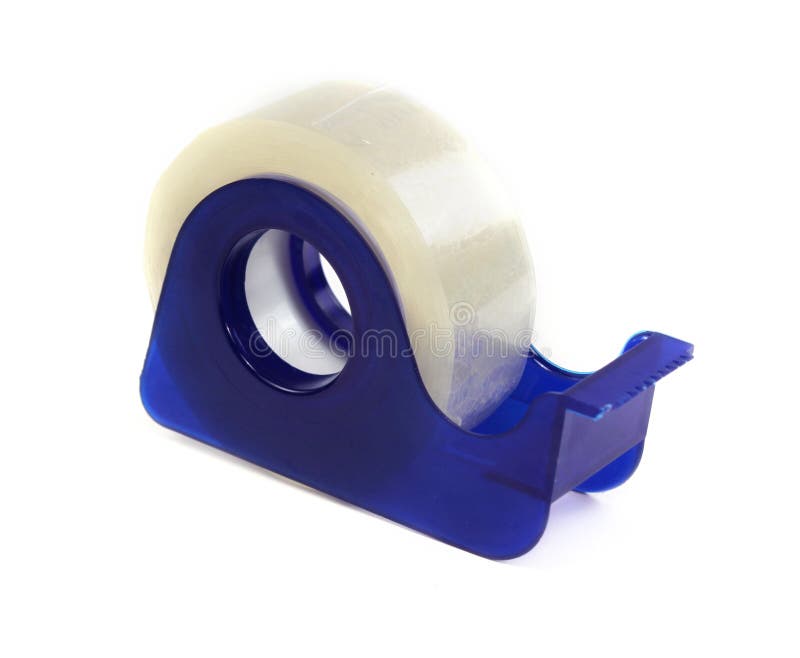 Adhesive Tape Roller Isolated On White Stock Photo - Download Image Now -  Packing, Tape Dispenser, Adhesive Tape - iStock