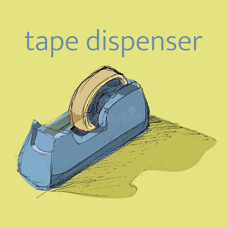 Stapler Tape Dispenser Stock Illustrations 219 Stapler Tape Dispenser