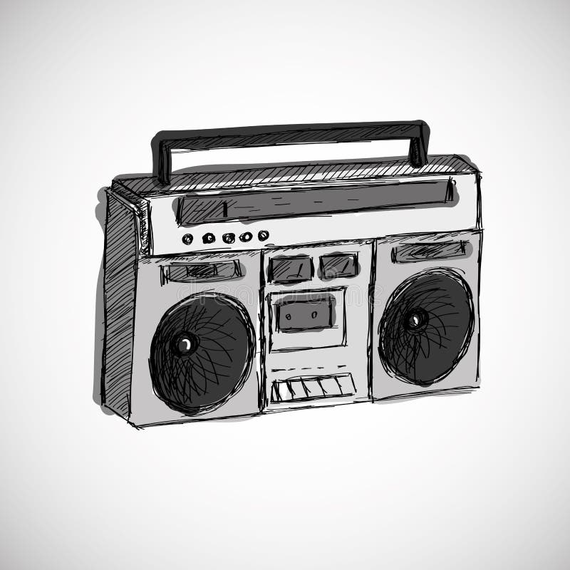 Silver Boombox Stock Illustrations – 90 Silver Boombox Stock Illustrations,  Vectors & Clipart - Dreamstime