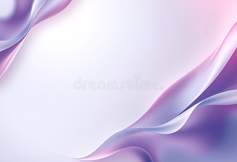 Tapet elegant abstract cu nuanțe albastre și violet în centru gol și unde decorative 3d royalty free illustration
