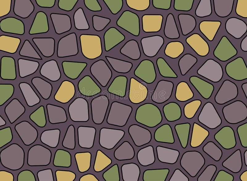 Tapet för bakgrund för vektor för mosaik för stenkiselstentextur stock illustrationer
