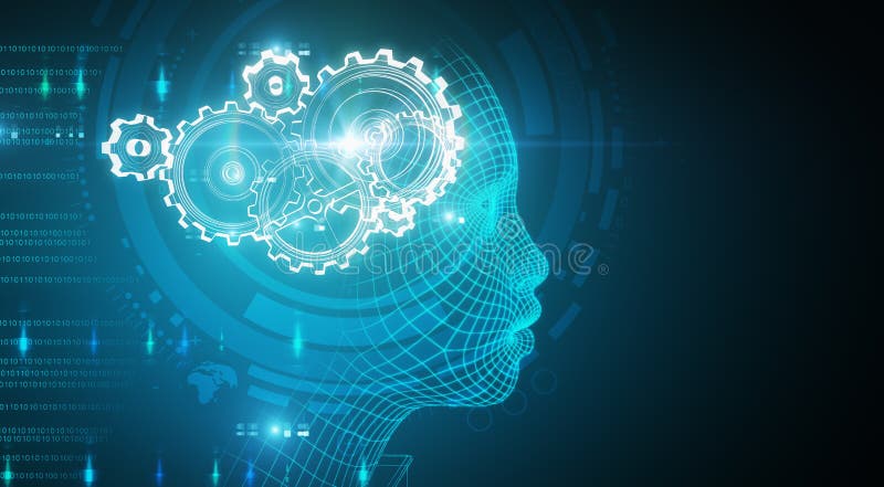 Tapete der künstlichen Intelligenz lizenzfreie abbildung Tapete der künstlichen Intelligenz lizenzfreie abbildung