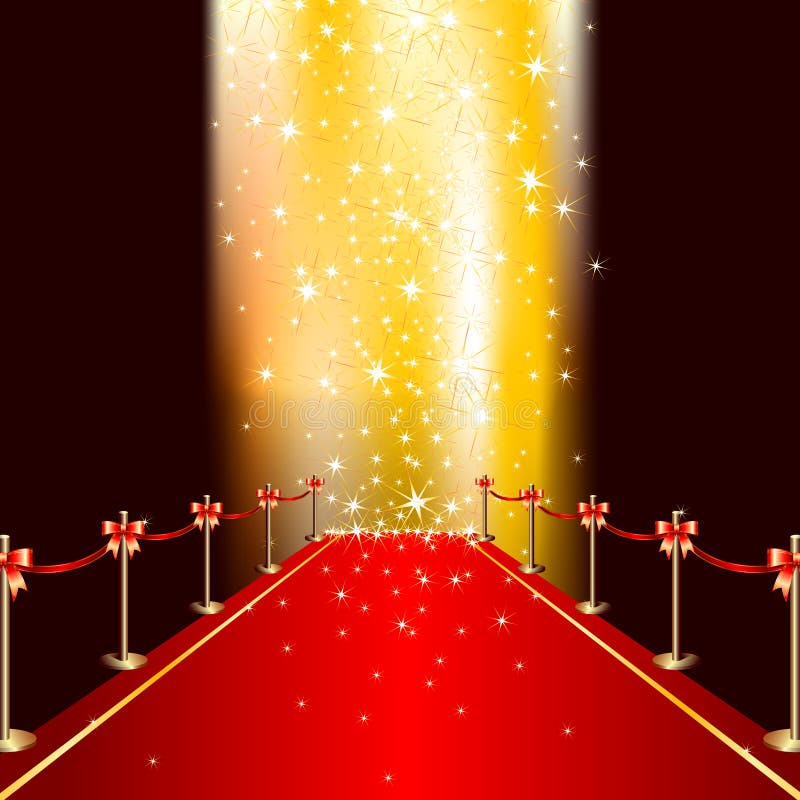 Tapete vermelho ilustração do vetor Tapete vermelho ilustração do vetor