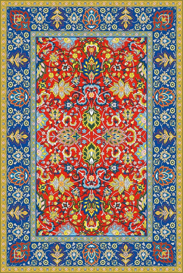 Tapis détaillé persan de vecteur illustration de vecteur Tapis détaillé persan de vecteur illustration de vecteur