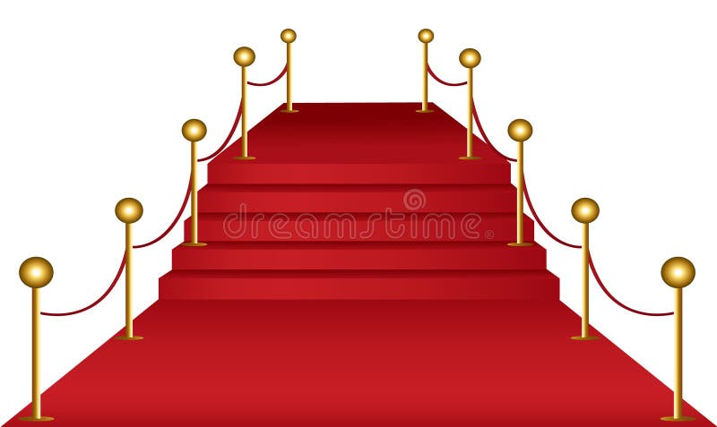 Tappeto rosso illustrazione di stock Tappeto rosso illustrazione di stock