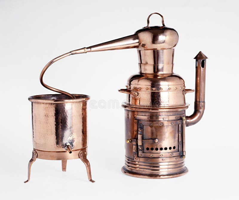 Tappning försilvrar alembic royaltyfri bild
