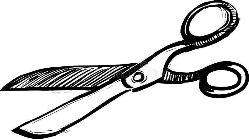 Tappning scissors vektorillustrationen