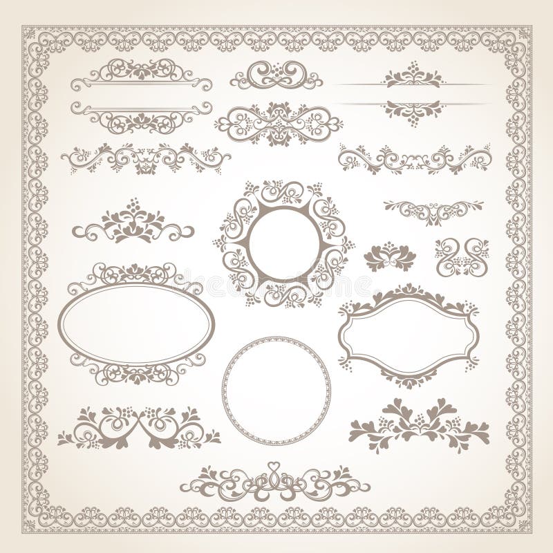 Tappningramuppsättning royaltyfri illustrationer