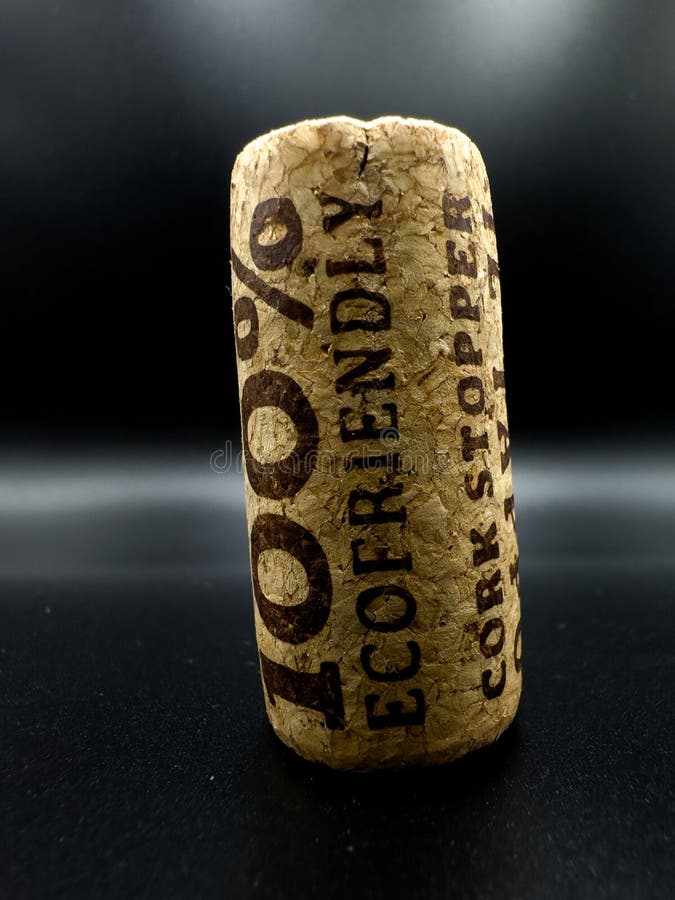 100 tappo di sughero ecologico. tappo di legno fotografie stock libere da diritti
