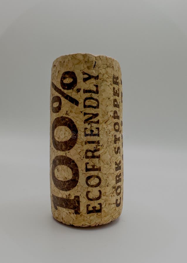 100 tappo di sughero ecologico. tappo di legno immagine stock