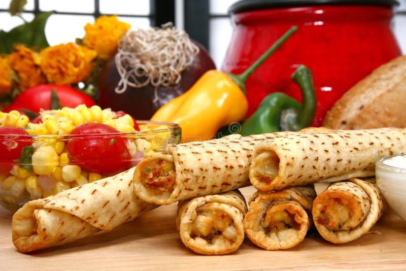 taquitos kurczaków fotografia stock taquitos kurczaków fotografia stock