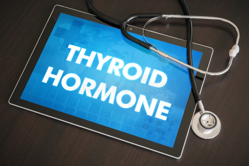 Tarczycowego hormonu diagnozy medyczny pojęcie dalej (dokrewna choroba) obraz royalty free Tarczycowego hormonu diagnozy medyczny pojęcie dalej (dokrewna choroba) obraz royalty free