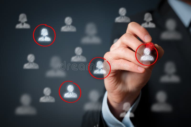 Target audience stock photography
